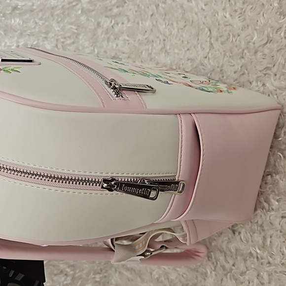 NWT Loungefly Aristocats embroidered floral mini backpack - Picture 5 of 12